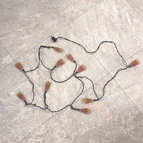 🎃 3/$25 Target Rare Blow Mold Candy Corn Halloween String Lights, Vintage Decor - Picture 8 of 16